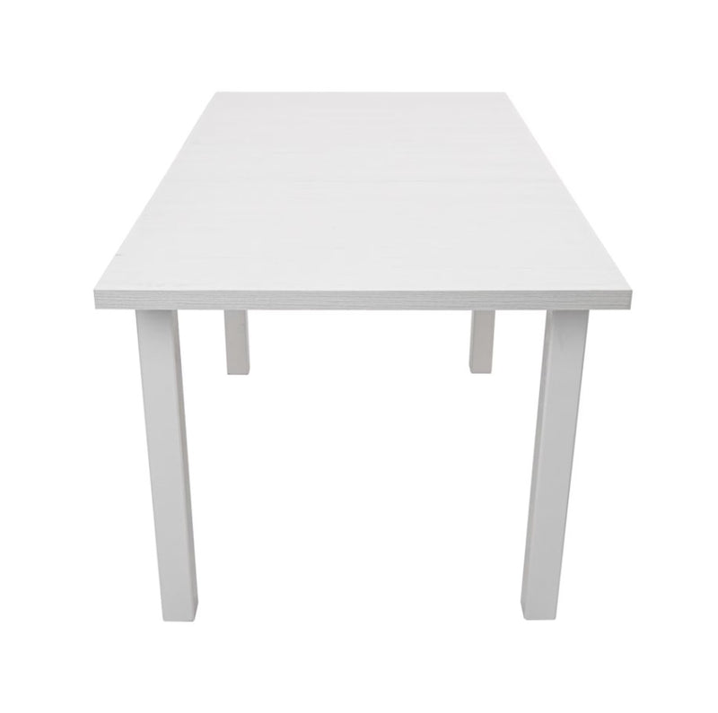 Masa extensibila mb-13 max5 120x150 cm, alb, lemn masiv de fag si pal-2