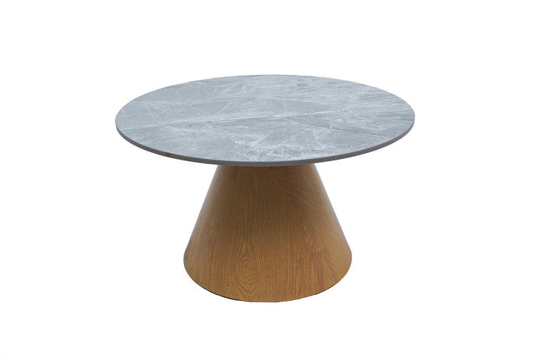 Masa cafea MC-143, 70x40 cm, gri/sonoma, piatra sinterizata