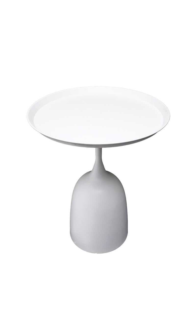 Masa cafea MC-145, 50x60 cm, alb, metalica-2