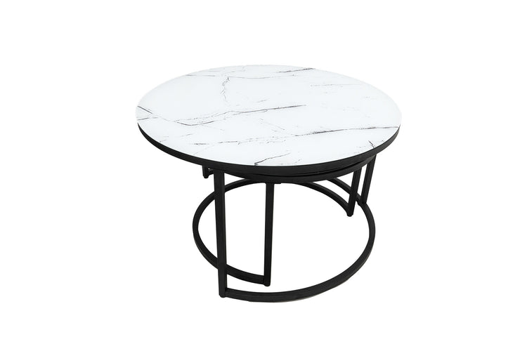 Set 2 mese cafea MC-133, 80x45 cm, sticla