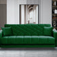 Canapea 3 locuri extensibila Melisa, verde