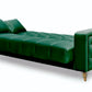 Canapea 3 locuri extensibila Melisa, verde