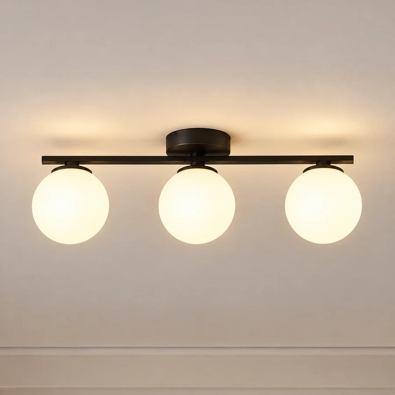 Lustra cristal ORI, 46cm, 3xG9, Globuri, Negru-1