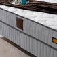 Pat Melia 160 x 200 , tapitat, culoare gri deschis
