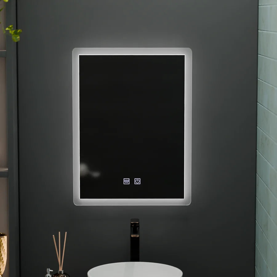 Oglinda LED Rentagulara, 60x80cm, Touch VENERA , Sistem Dezaburire,Dimabila