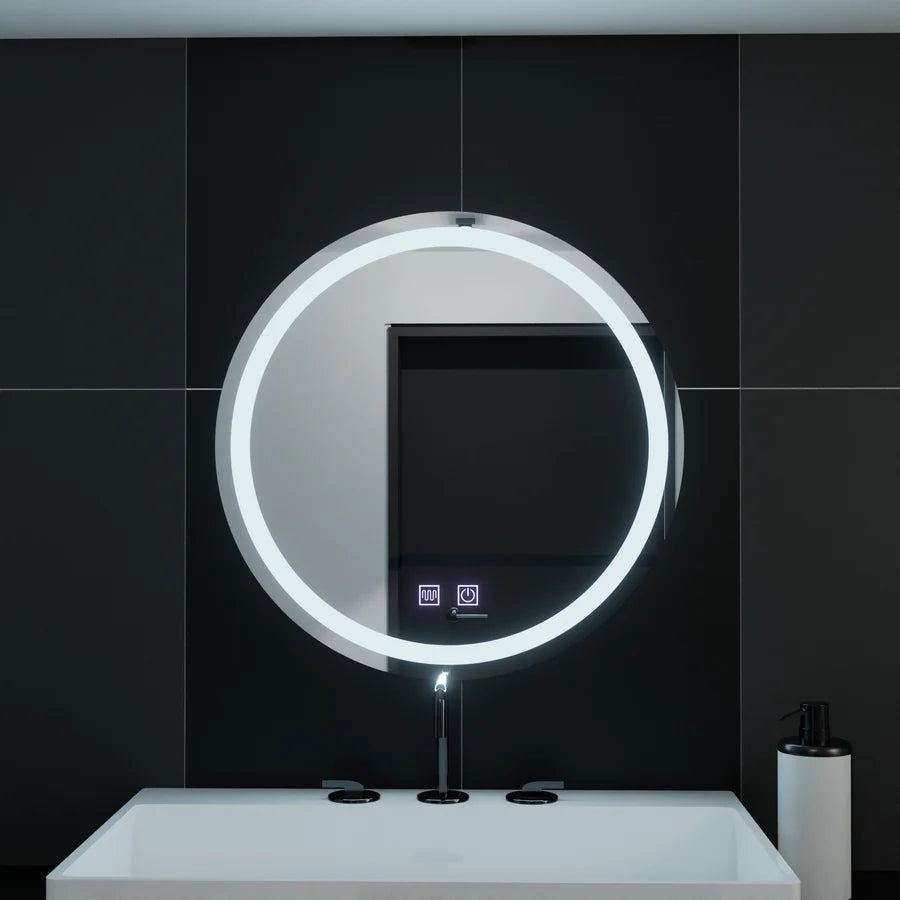 Oglinda LED Rotunda, 60cm, Lucea Touch, Sistem Dezaburire, Dimabila