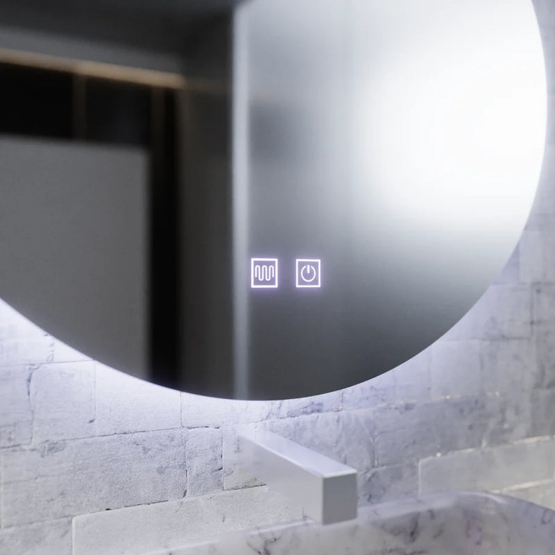 Oglinda LED Touch River, 52W, Sistem Dezaburire, 80X120cm, Forma de Picatura-2
