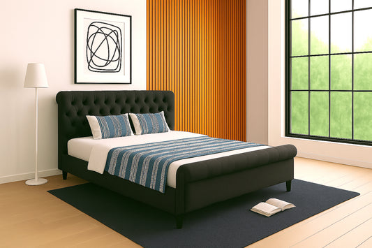 Pat 9036, negru, 160x200 cm