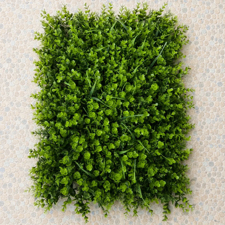 Planta Artificială Panou de Gard Viu Eucalipt Mixt, 40 x 60 cm, Verde