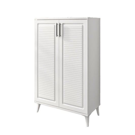 Pantofar Fuga alb, 70x118x36.5 cm, mdf