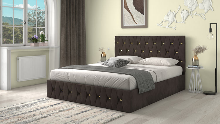 Pat Palermo, 160x200 cm, maro/auriu