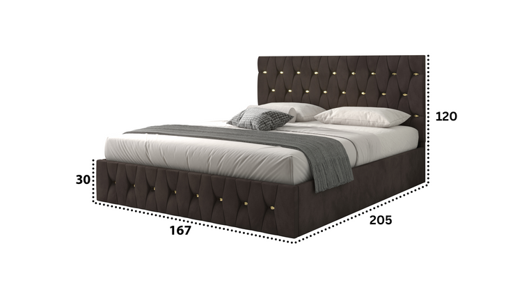 Pat Palermo, 160x200 cm, maro/auriu