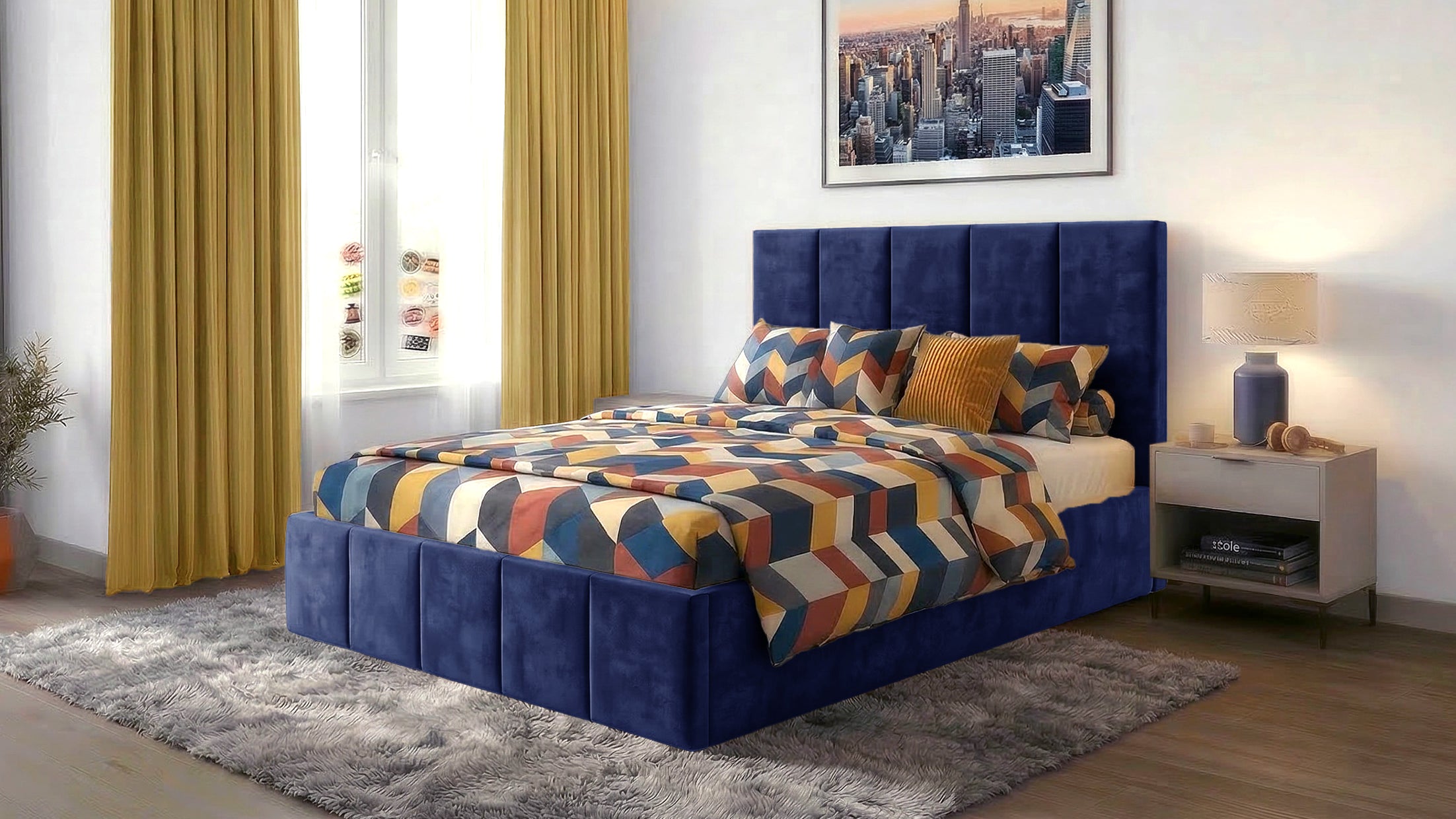 Pat Cozy, 120x200 cm, suport saltea din PAL