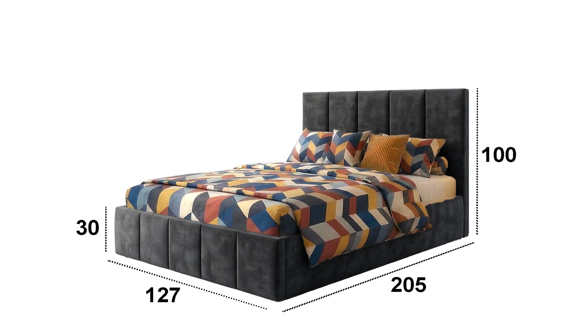 Pat Cozy, 120x200 cm, suport saltea din PAL