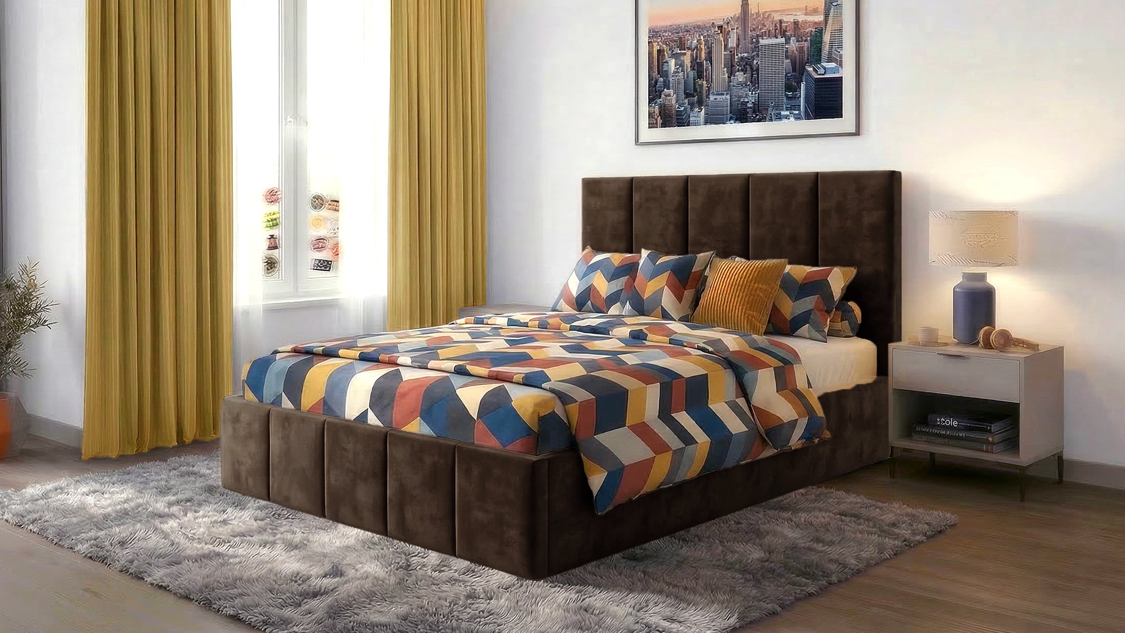 Pat Cozy, 120x200 cm, suport saltea din PAL