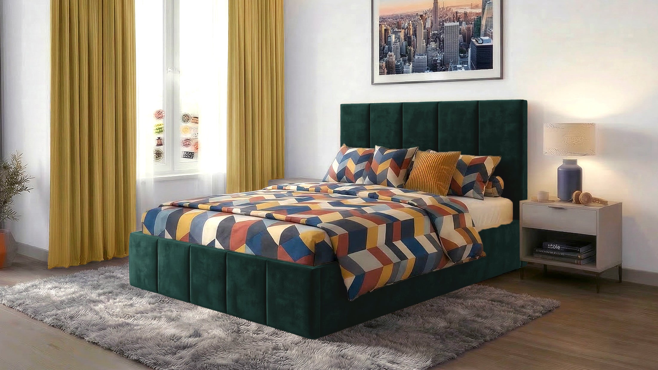 Pat Cozy, 120x200 cm, suport saltea din PAL