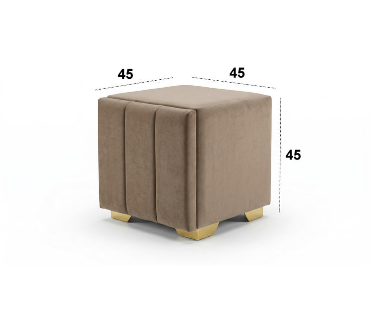 Noptiera tapitata Cozy cu usa 45x45x45cm