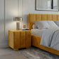Noptiera tapitata Cozy cu usa 45x45x45cm