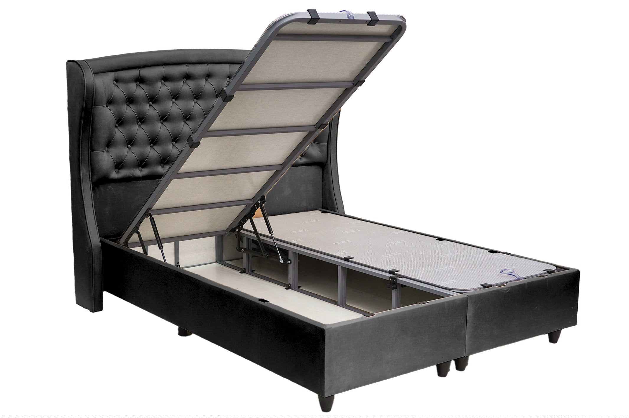 PAT MARA 160X200 - SOMIERA METALICA RABATABILA SI SALTEA