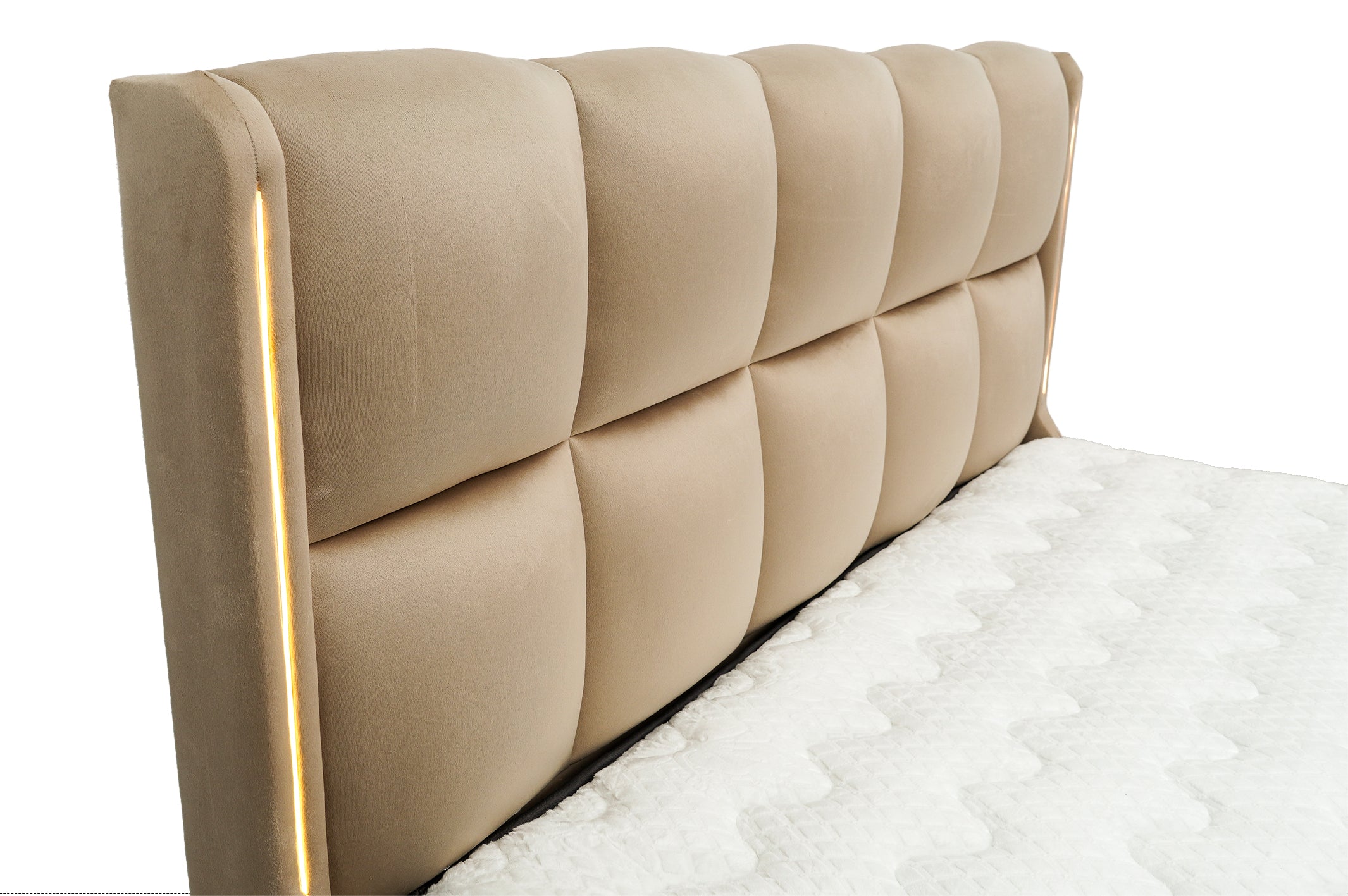 PAT MILANO 160X200 CAPPUCIN0 - SOMIERA METALICA RABATABILA SI SALTEA