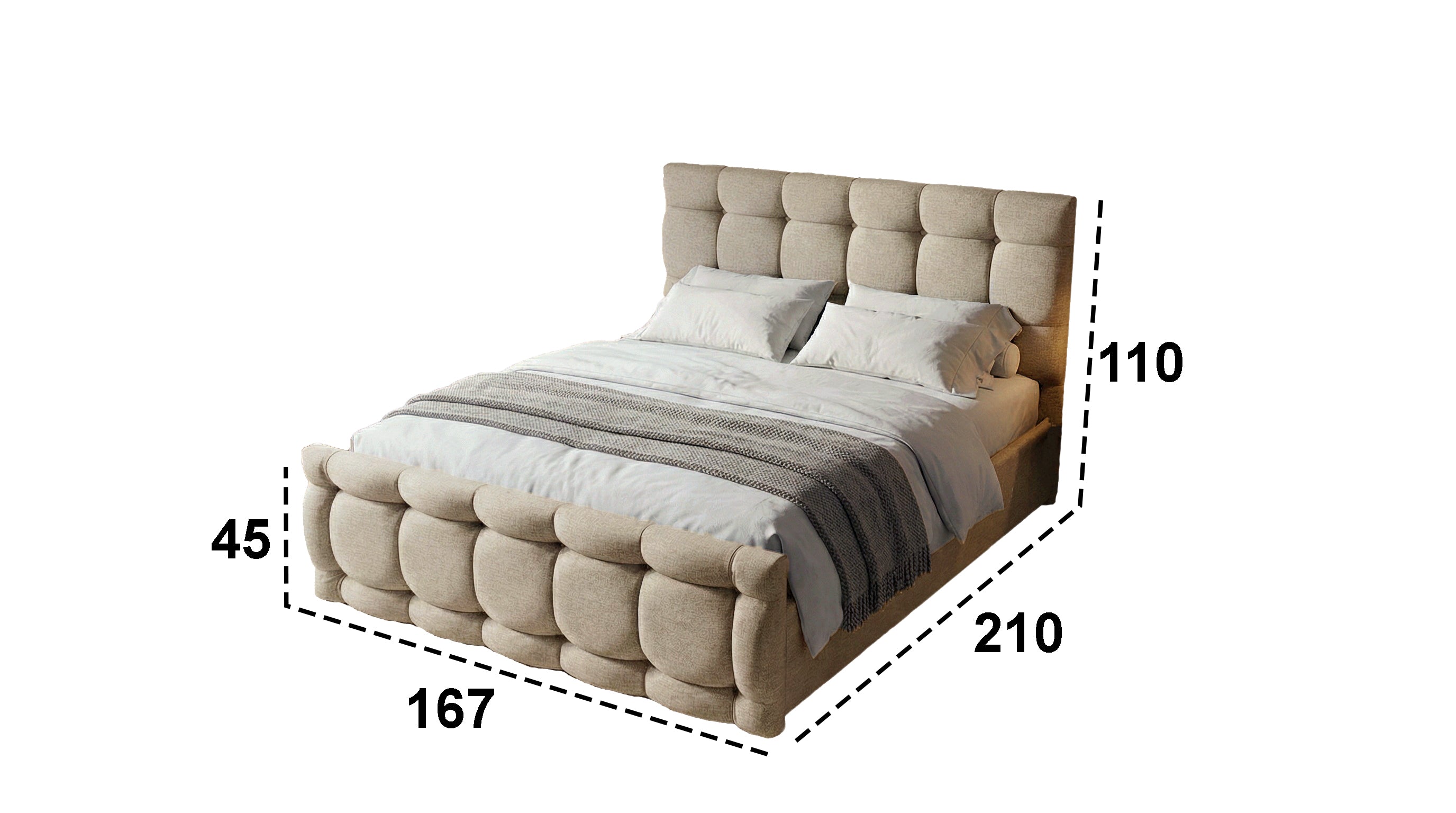 Pat Sena, 160x200 cm, suport saltea din PAL