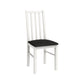 Scaun din lemn masiv de fag tapitat cu stofa S-38 Boss10 29B, alb