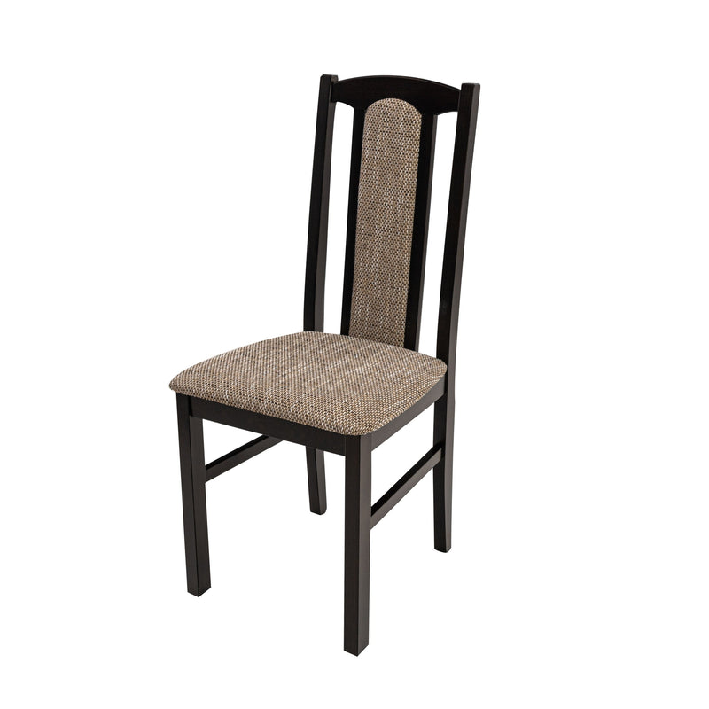 Scaun din lemn masiv de fag tapitat cu stofa s-37 boss7 w2, wenge-1