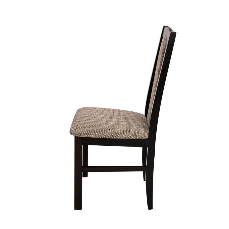 Scaun din lemn masiv de fag tapitat cu stofa s-37 boss7 w2, wenge-5