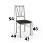 Scaun din lemn masiv de fag tapitat cu stofa s-38 boss5 b24z, alb