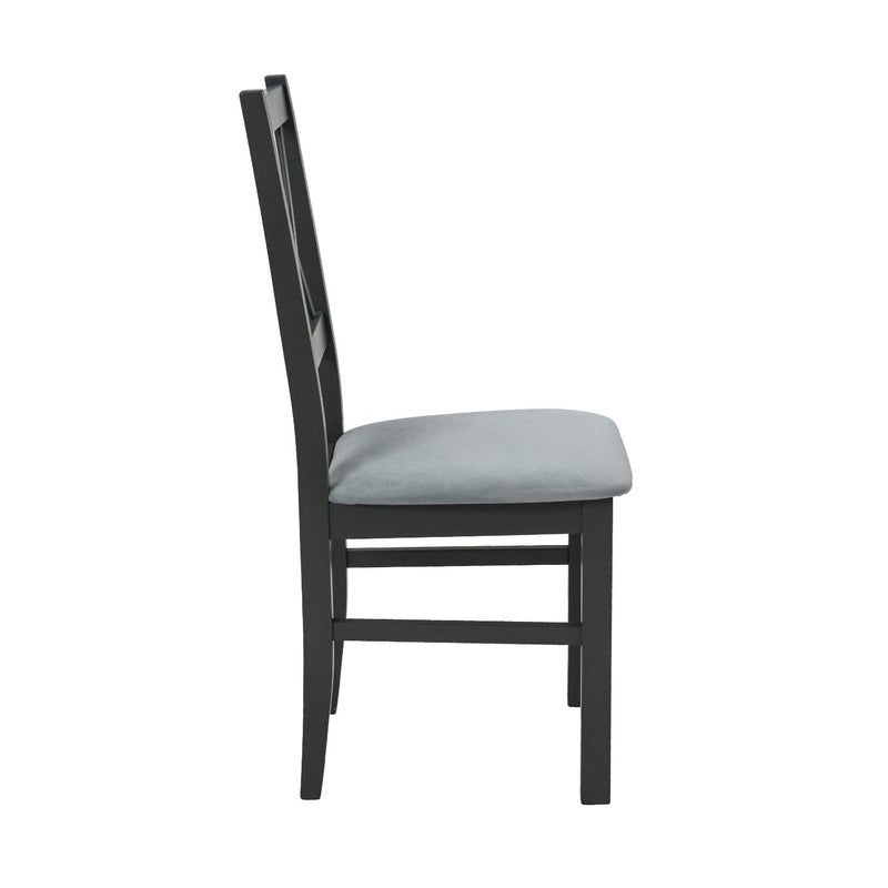 Scaun din lemn masiv de fag tapitat cu stofa s-38 nilo10 gf16x, grafit-3