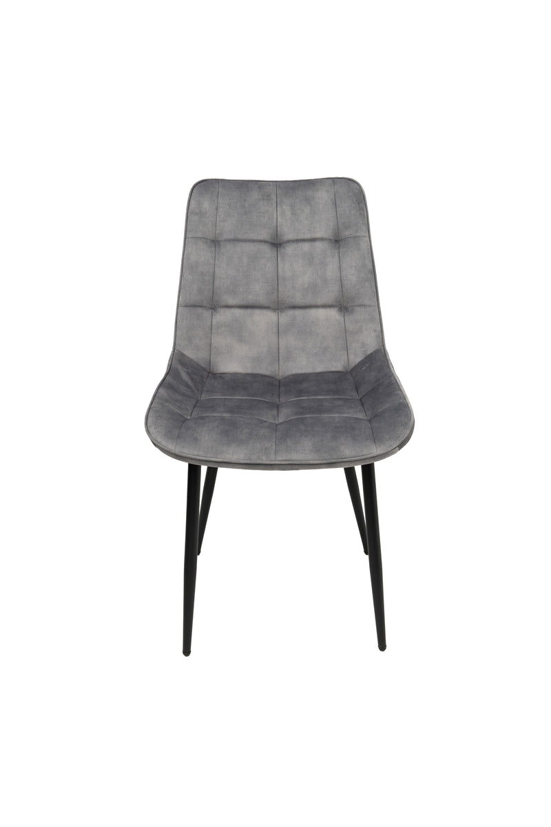 Scaun living HT1, stofa, gri-2