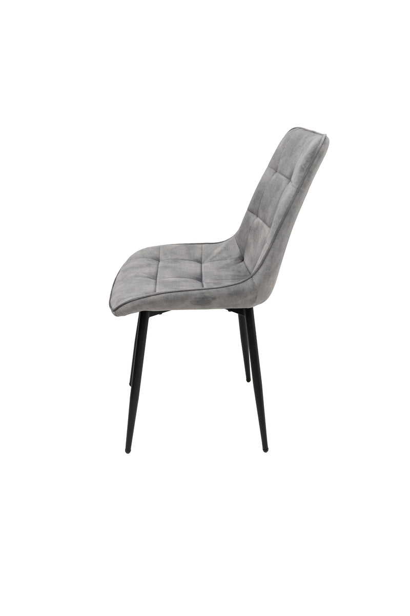 Scaun living HT1, stofa, gri-3