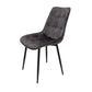 Scaun living HT1, stofa, gri inchis