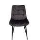 Scaun living HT1, stofa, gri inchis