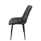 Scaun living HT1, stofa, gri inchis