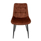 Scaun living HT1, stofa, maro deschis