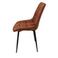 Scaun living HT1, stofa, maro deschis