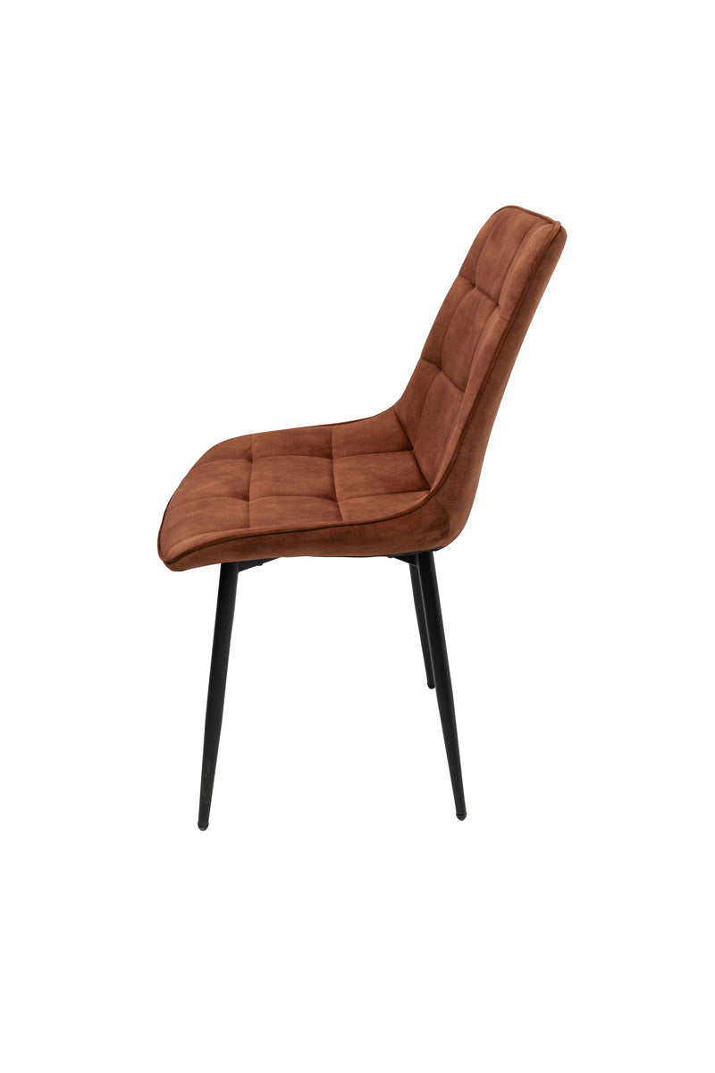 Scaun living HT1, stofa, maro deschis-3
