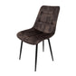 Scaun living HT1, stofa, maro inchis