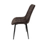 Scaun living HT1, stofa, maro inchis