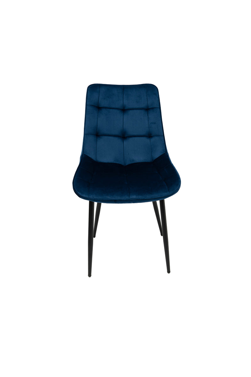 Scaun living HT2, stofa, albastru-2
