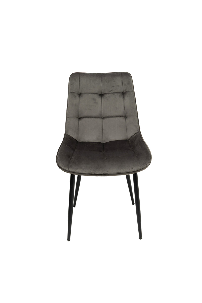 Scaun living HT2, stofa, gri-2