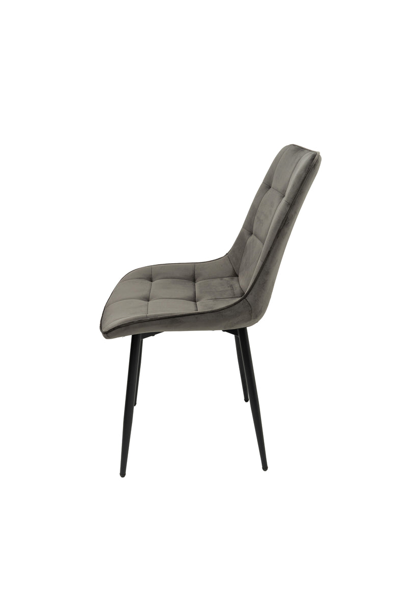 Scaun living HT2, stofa, gri-3