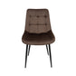 Scaun living HT2, stofa, maro