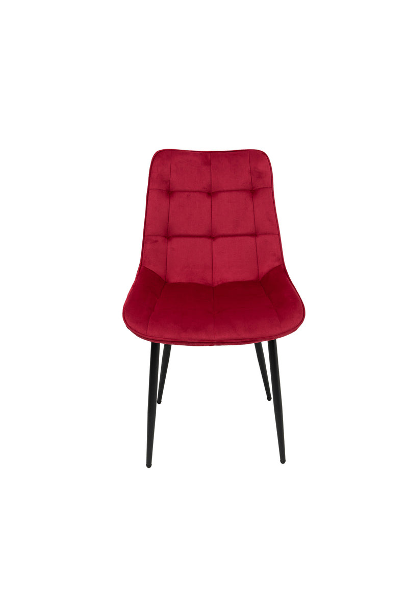 Scaun living HT2, stofa, rosu-3