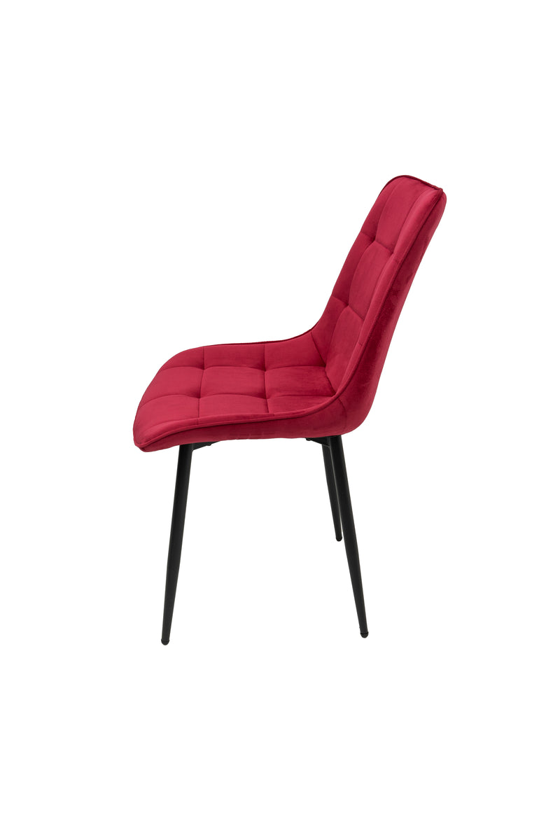 Scaun living HT2, stofa, rosu-2