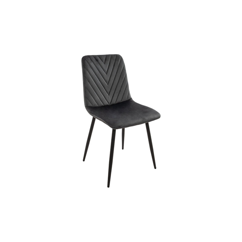 Scaun Living Tapițat S-206, Gri - La Cucu