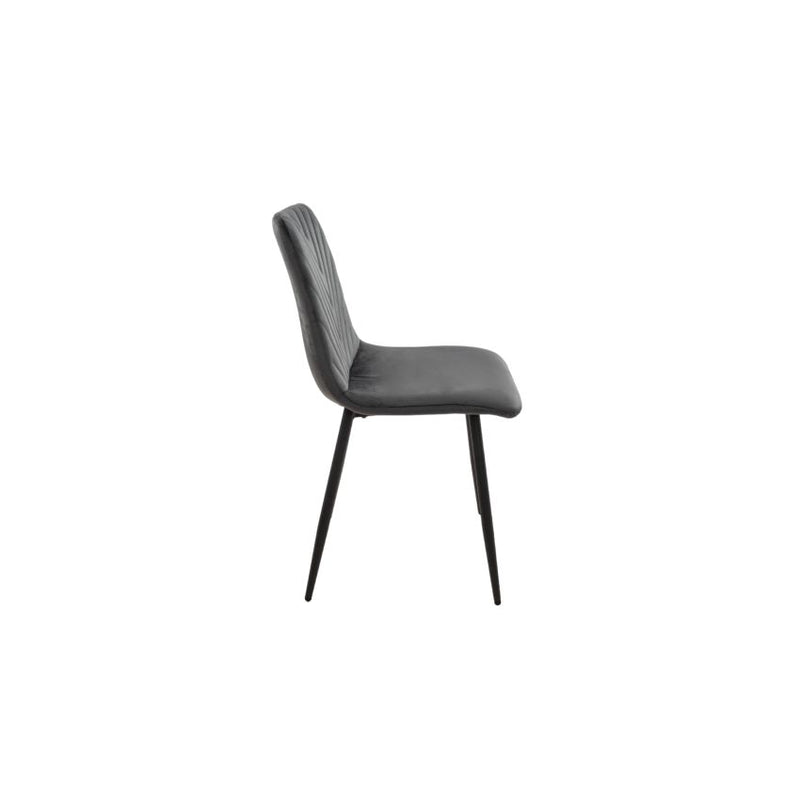 Scaun Living Tapițat S-206, Gri - La Cucu