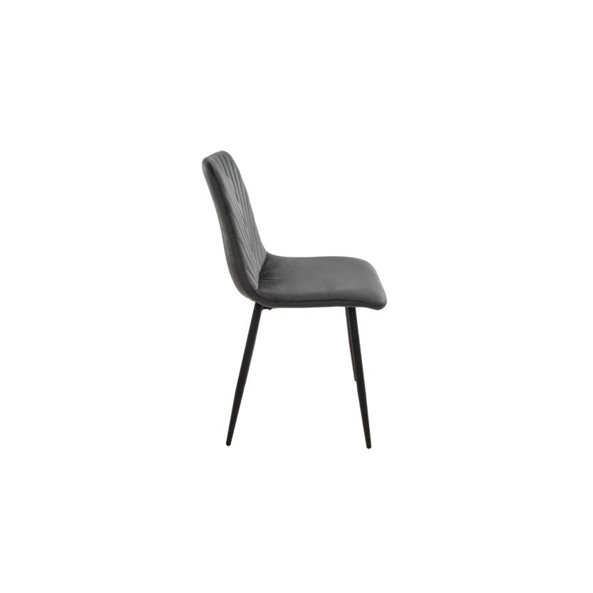 Scaun Living Tapițat S-206, Gri - La Cucu