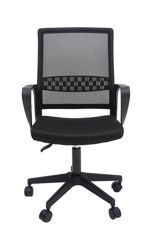 Scaun birou S-230, negru, mesh textil